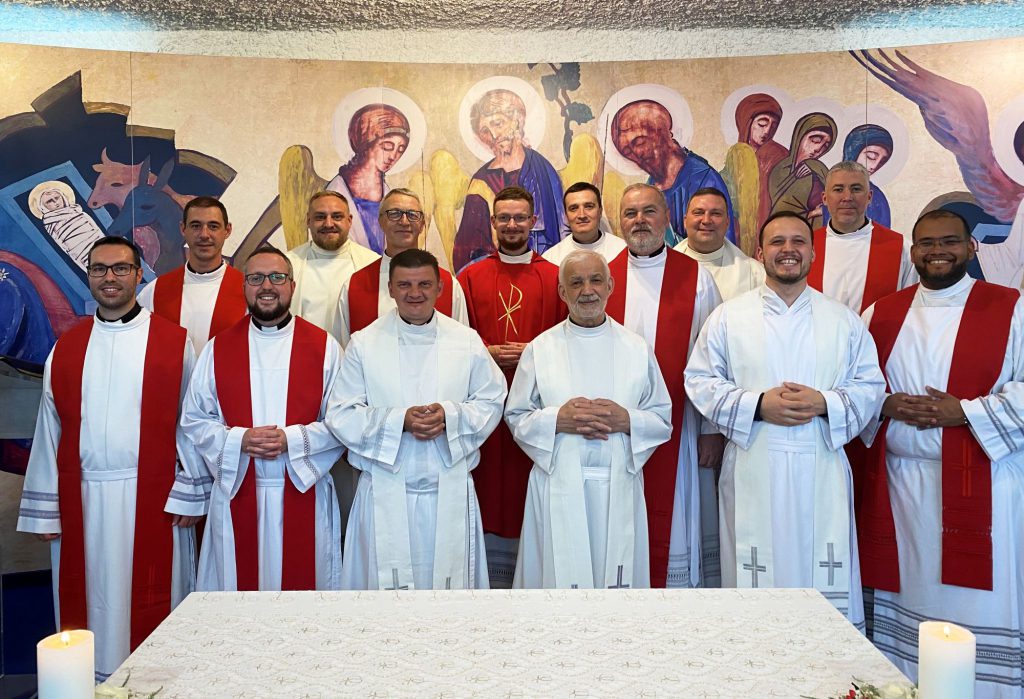 Priesters in het seminarie 'Redemptoris Mater' van Kiev